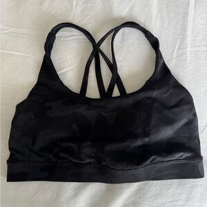 lululemon athletica Black Camouflage Sports Bra